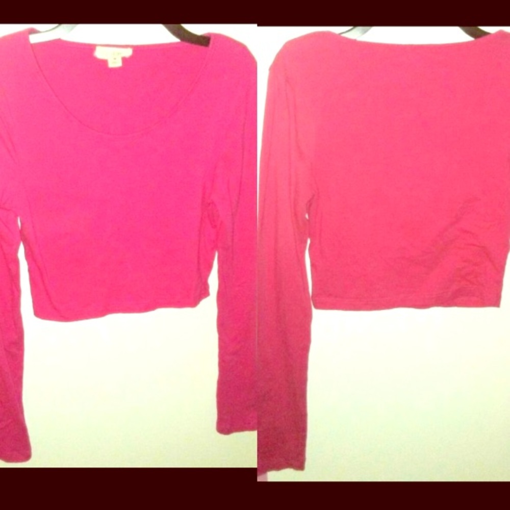 Hot pink crop top