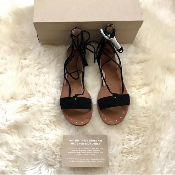 Madewell Shoes - Madewell Sandal Lace Up Gladiator Sandal Size 7.5