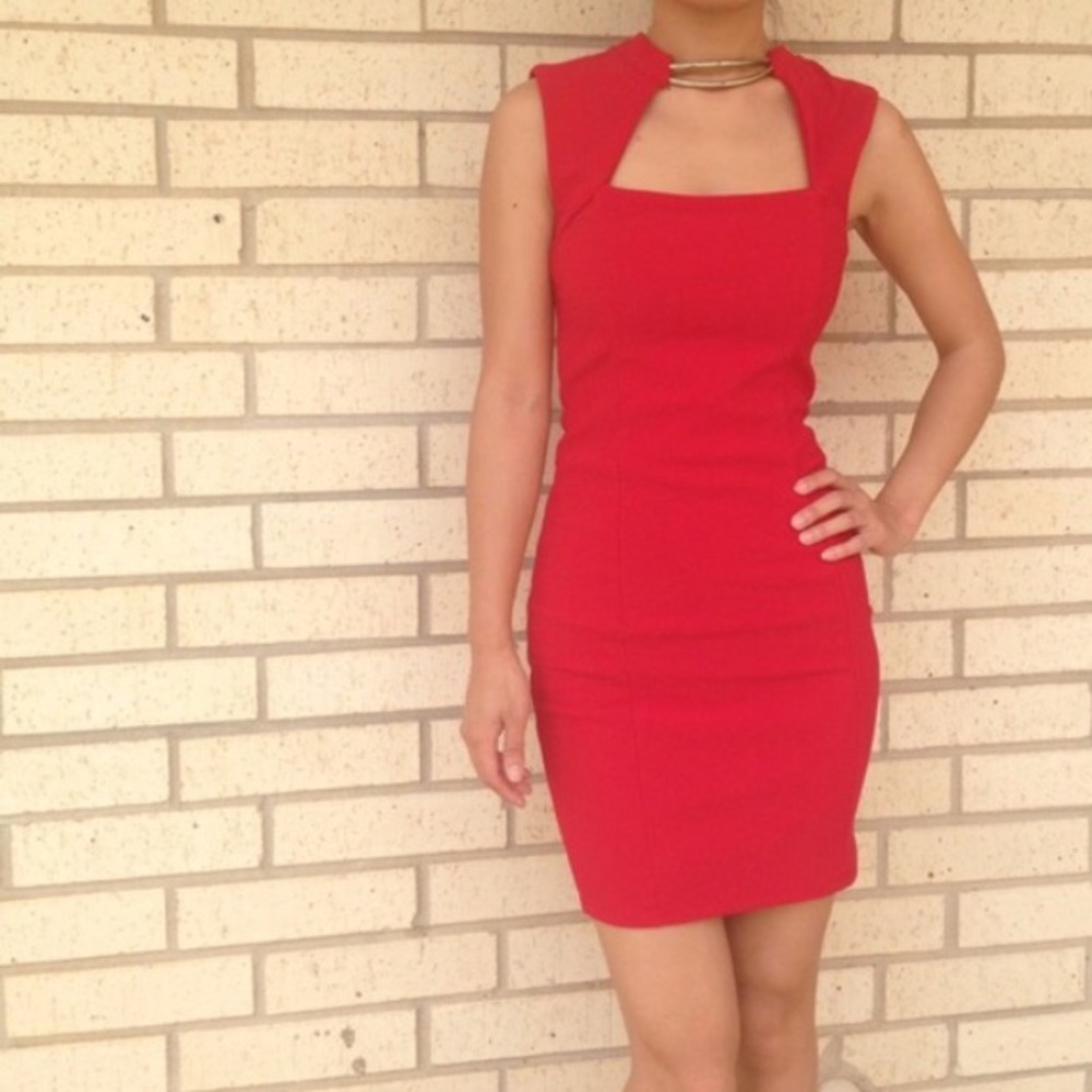 Sexy Red Fitted Dress ❤
