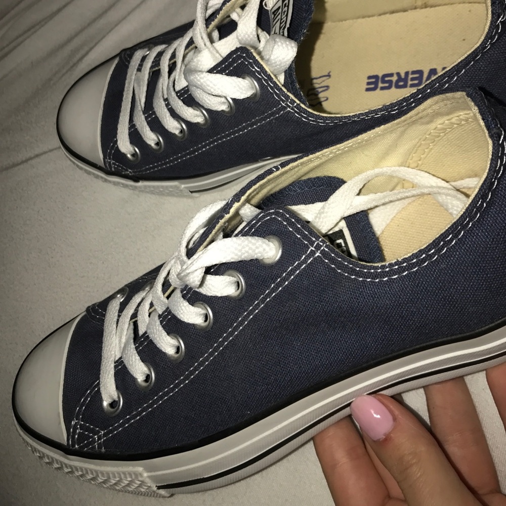 Women's Navy Colored Converse