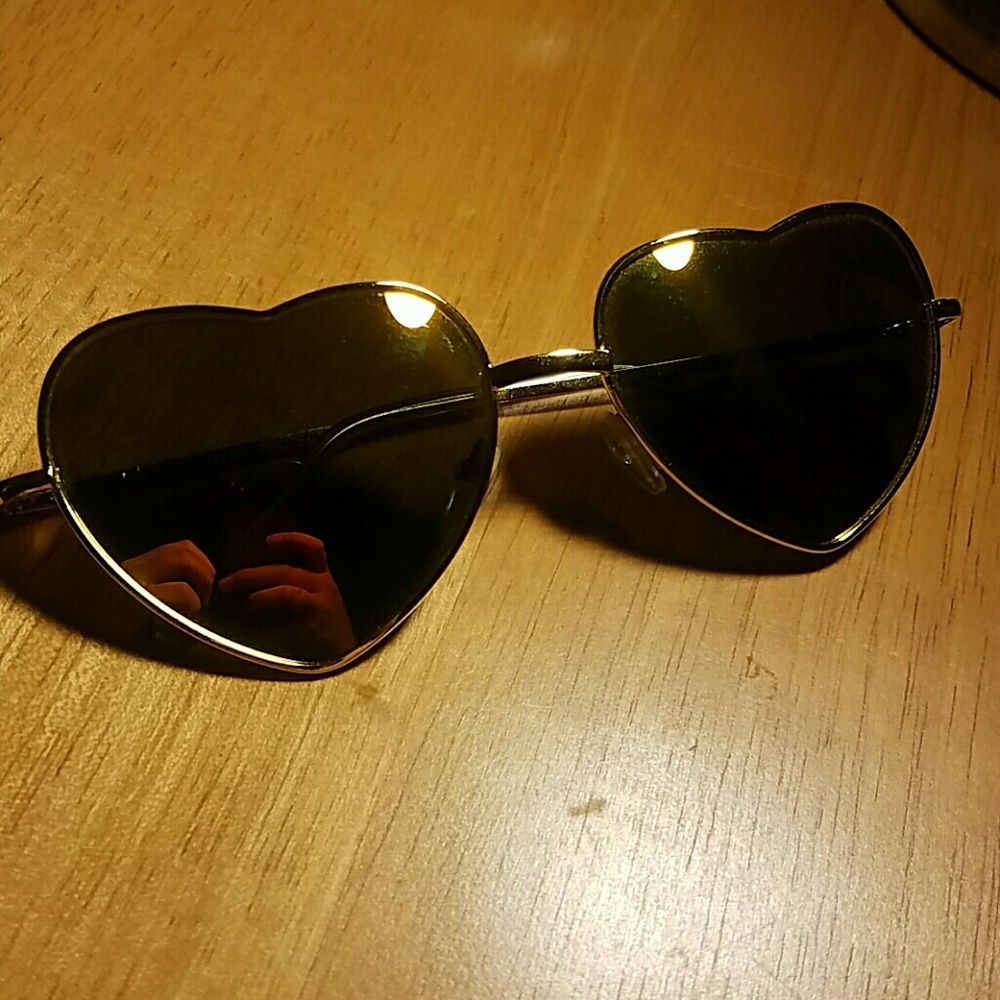 Heart shaped sunglasses
