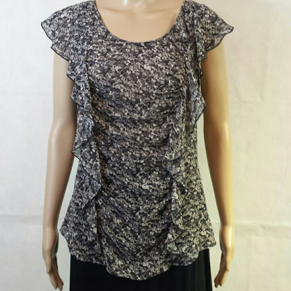 Express "Ruffled Feathers" Blouse