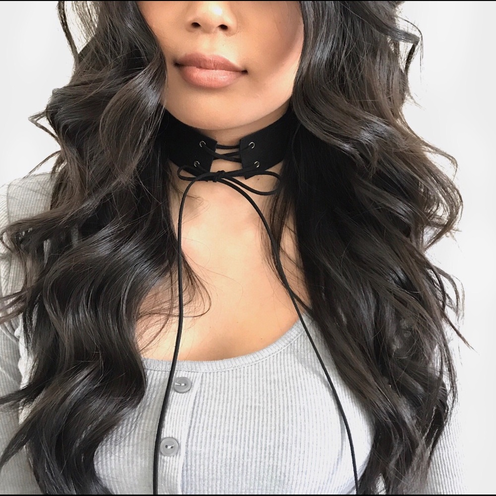 Faux leather lace Up Corset