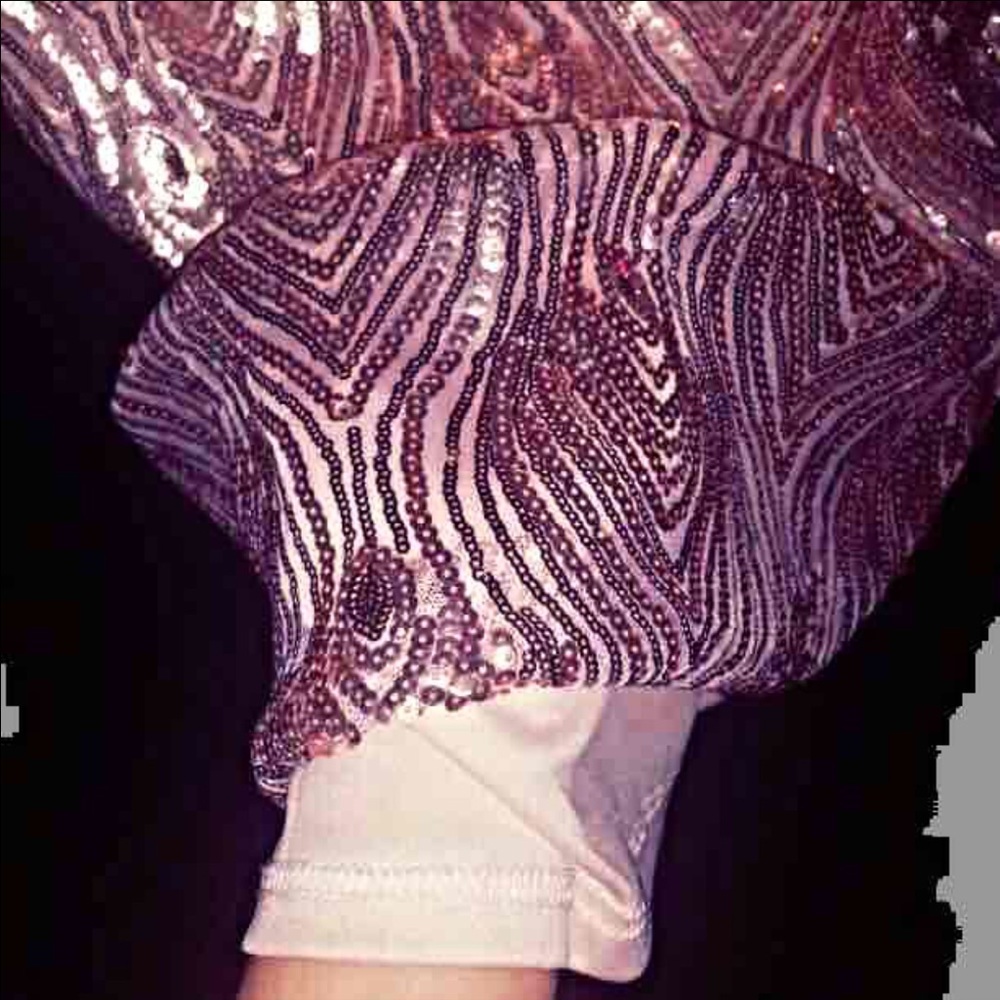 Rose Gold bodycon Dress With low back Small - Picture 5 of 5
