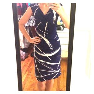 Navy blue stretch dress