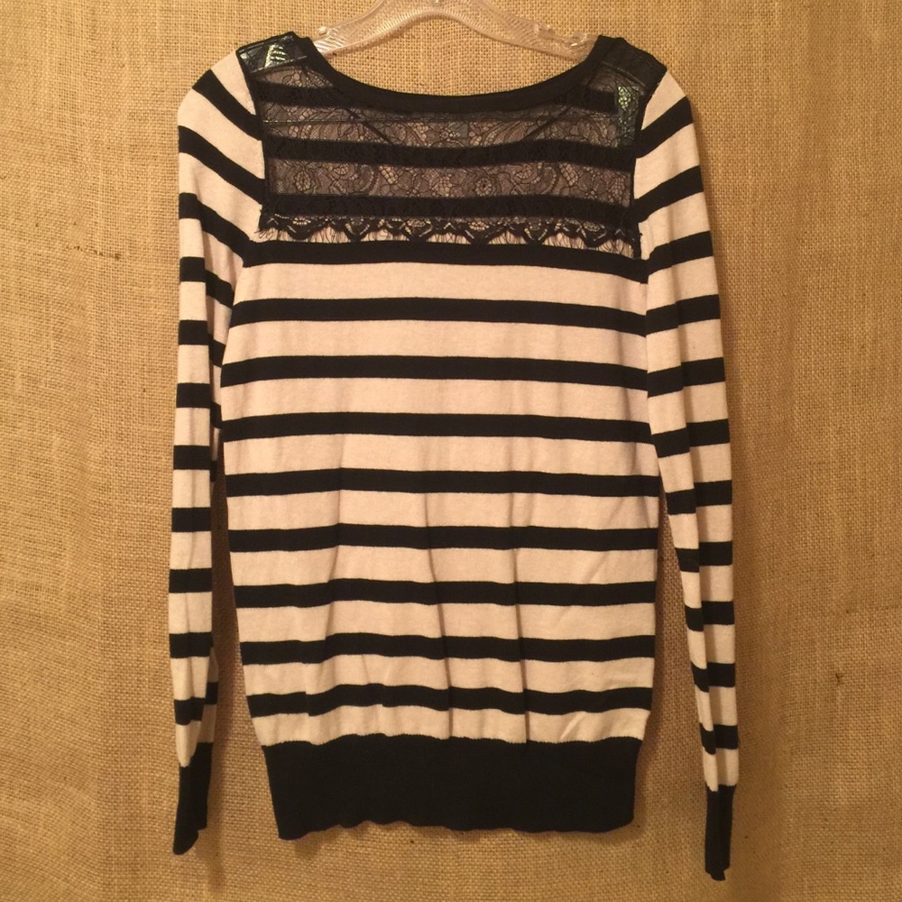 NWOT Lauren Conrad Sweater with Lace