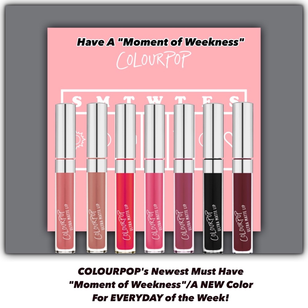 💋Nip/COLOURPOP's "Moment of Weekness" Lip Bundle