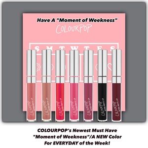 💋Nip/COLOURPOP's "Moment of Weekness" Lip Bundle