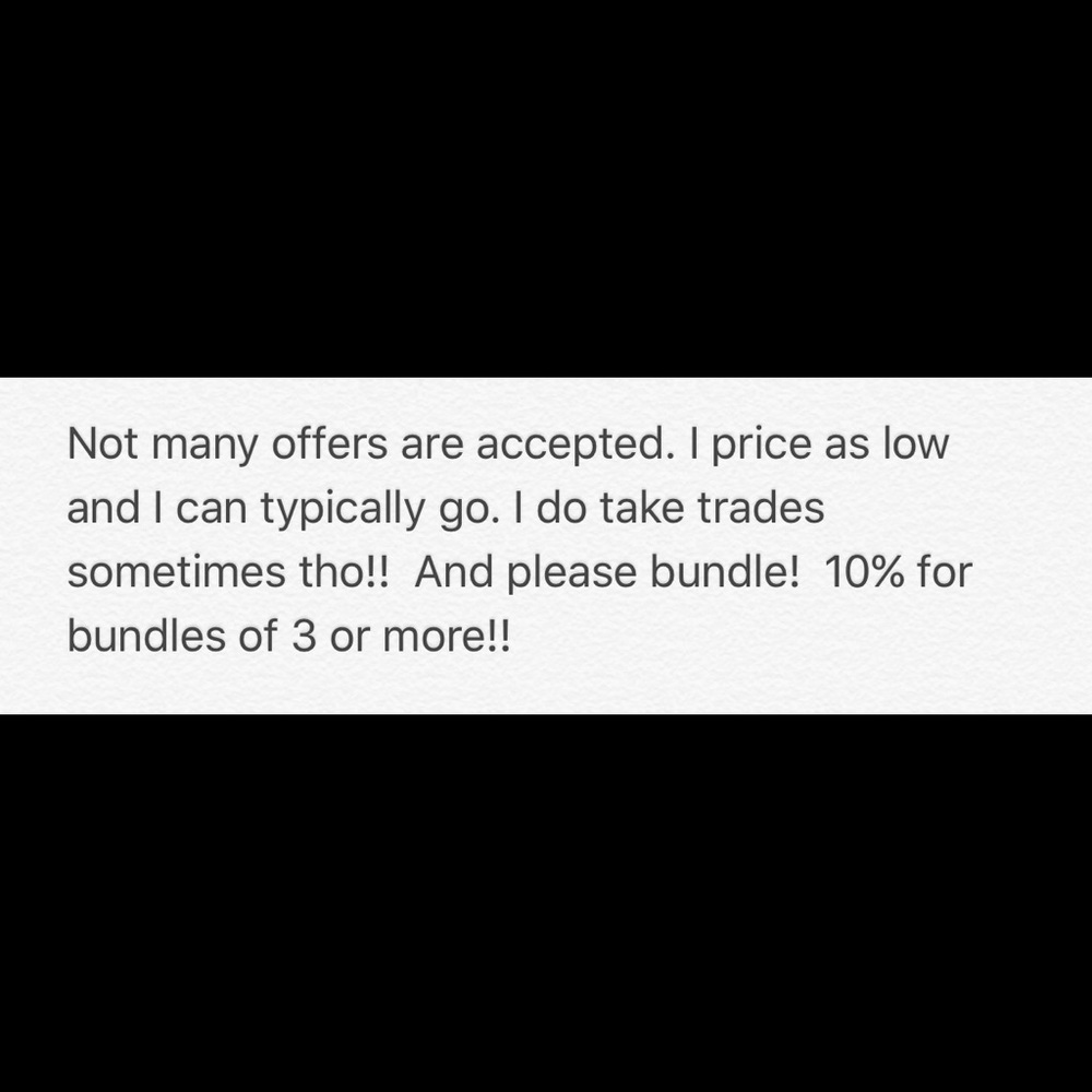Few offers accepted!