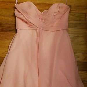 Blush pink bridal dress