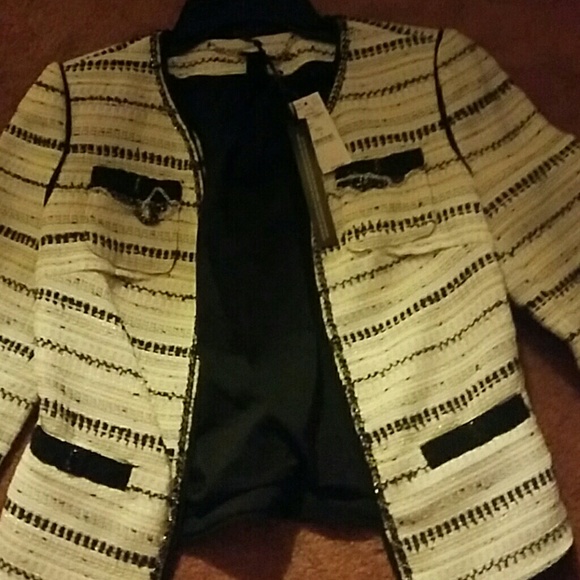 White house black market blazer white and black - Picture 2 of 2