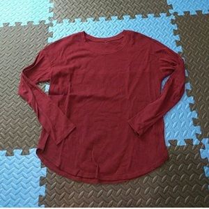 Also Yoga Waffle Knit Long Sleeve Top