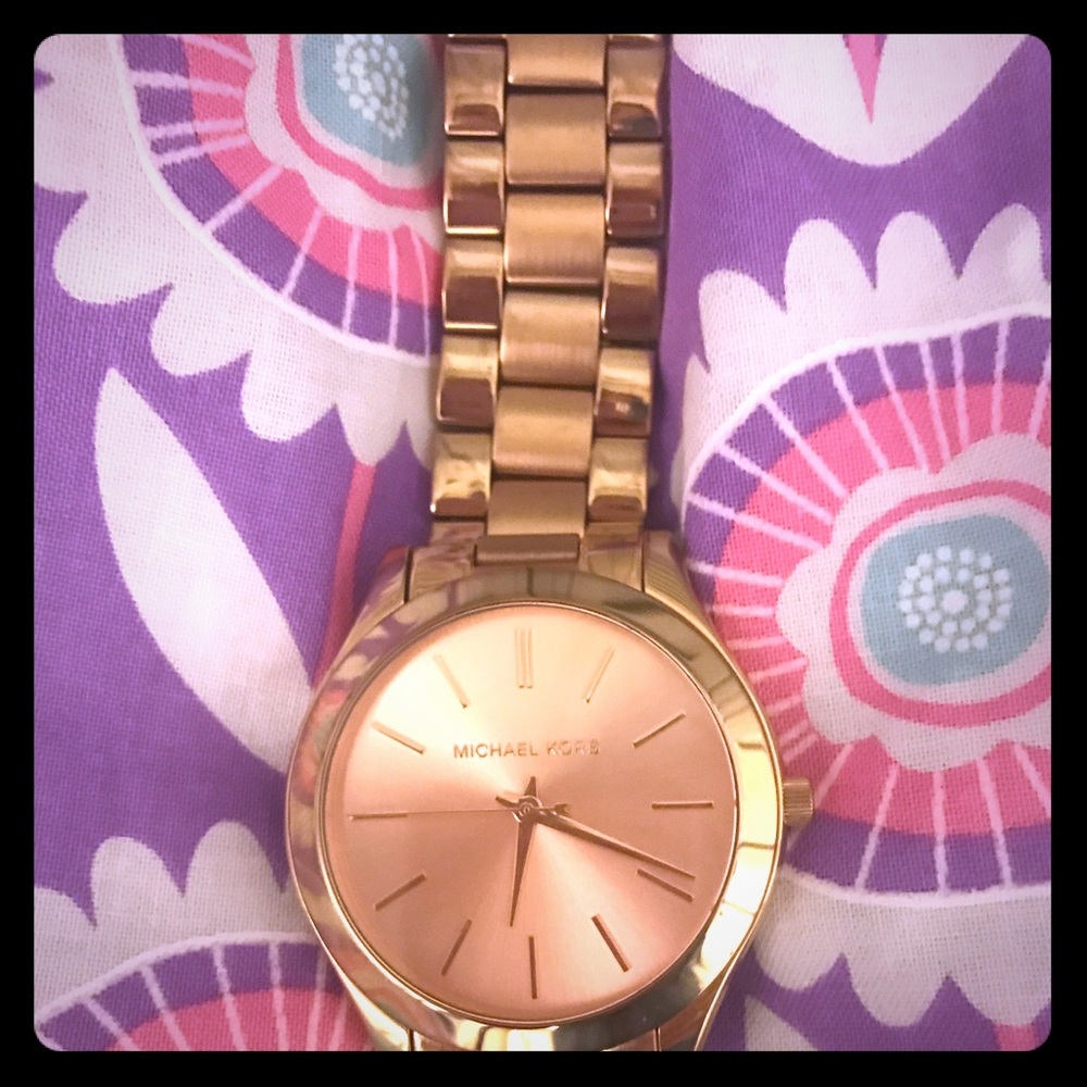 Micheal kors rose gold watch