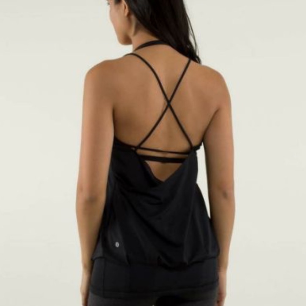 Lululemon flow go top (in deep purple)