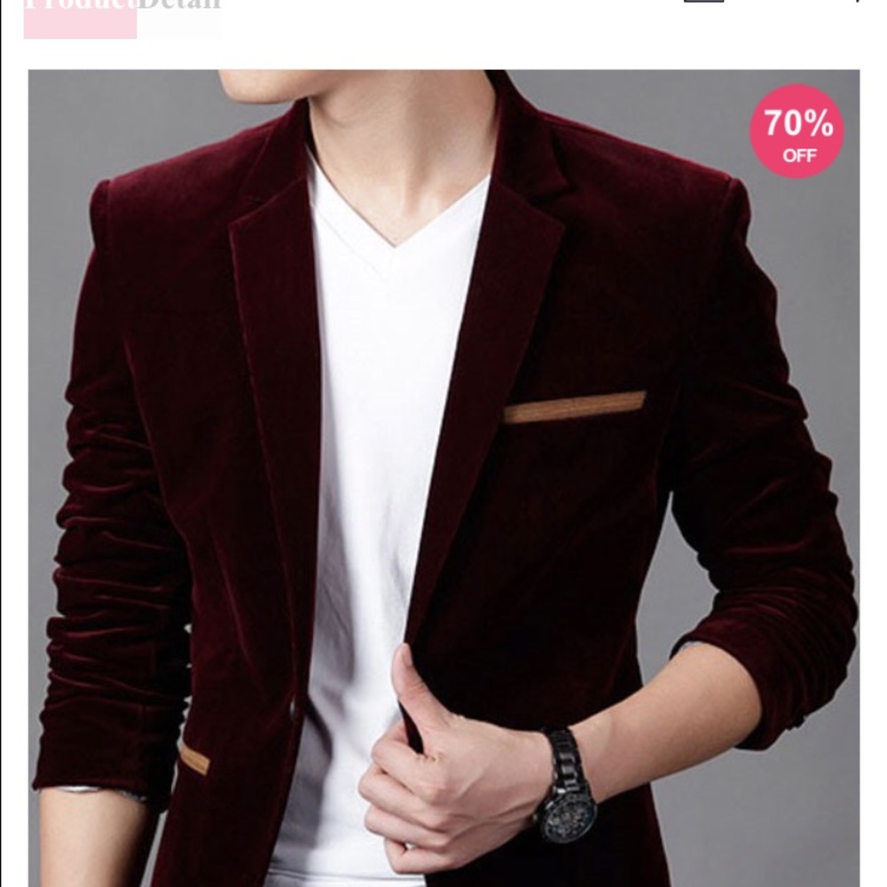 Burgundy jacket