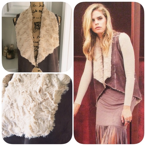 Vegan Faux Fur Vest - Picture 3 of 4