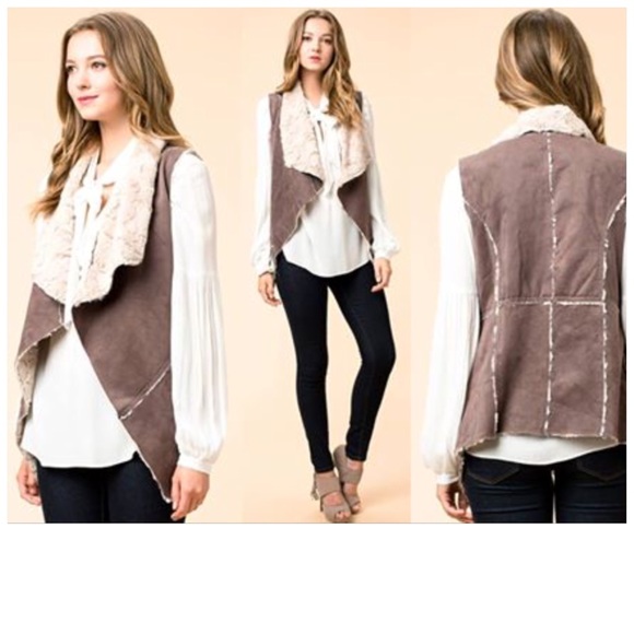 Vegan Faux Fur Vest - Picture 4 of 4