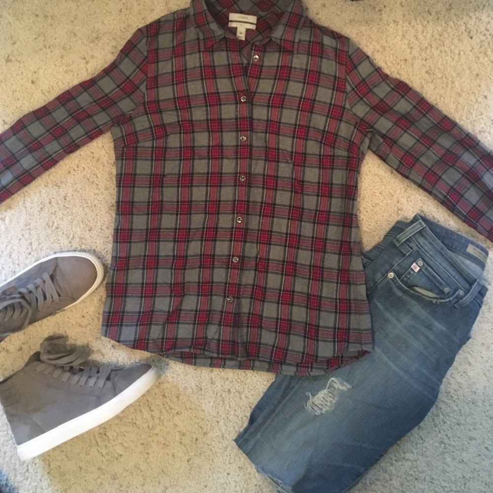 Like new J. Crew plaid shirt