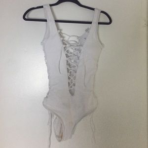 Tie up bathing suit