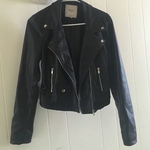 Zara leather jacket perfect condition