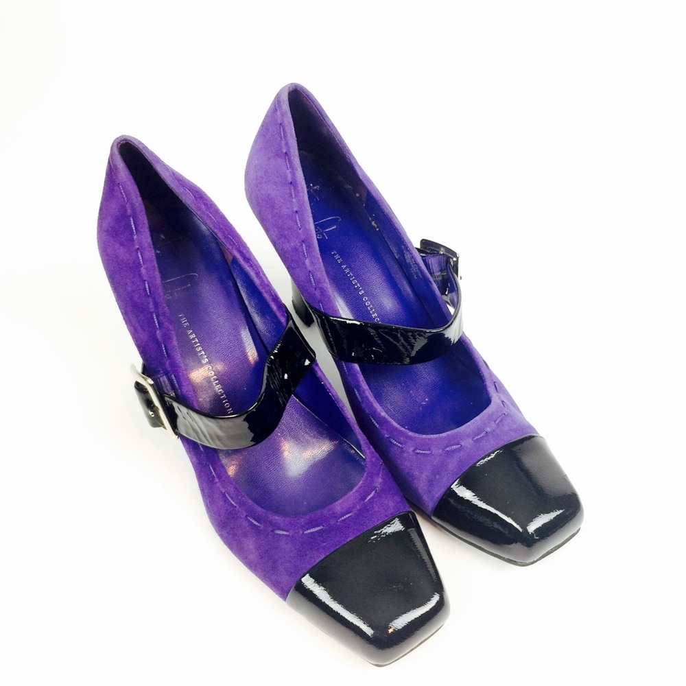 Franco Sarto Artist Collection Purple Heels