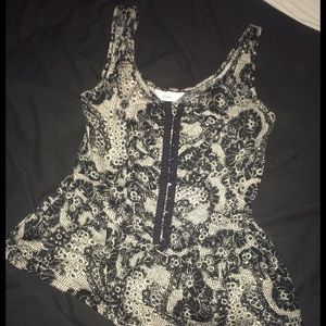 Lace corset shirt