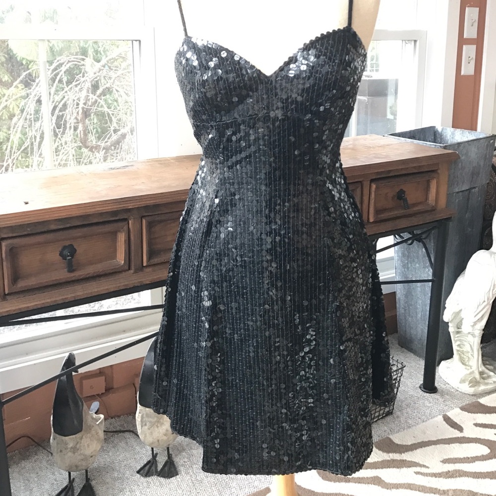 Shimmery black dress