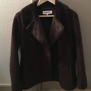DONATING 02.14 ❤️❤️❤️ Calvin Klein Shearling coat