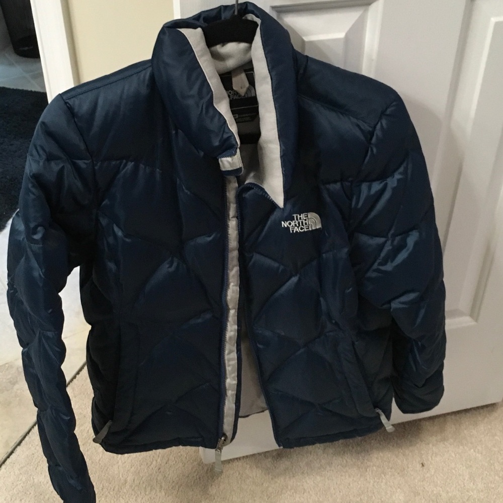The north face blue puffer