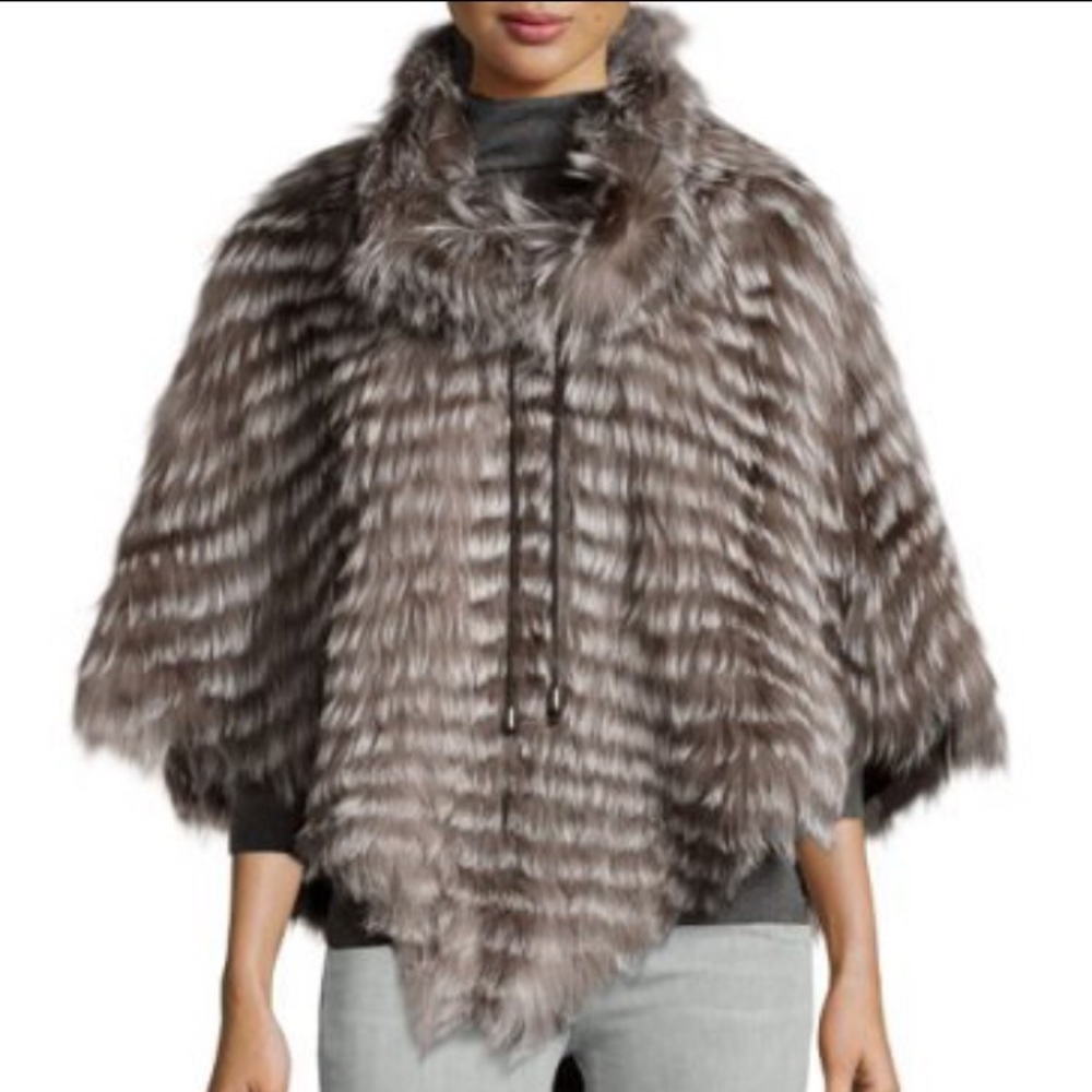 Fox Fur Poncho
