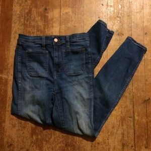 Madewell high-riser skinnies, size 27