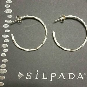 Silpada high-impact hoops.