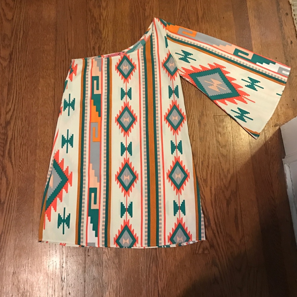 One sleeved dress