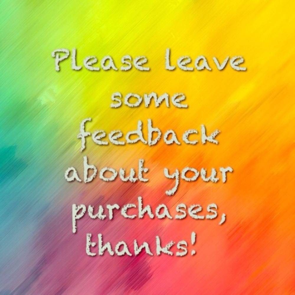 I love feedback!
