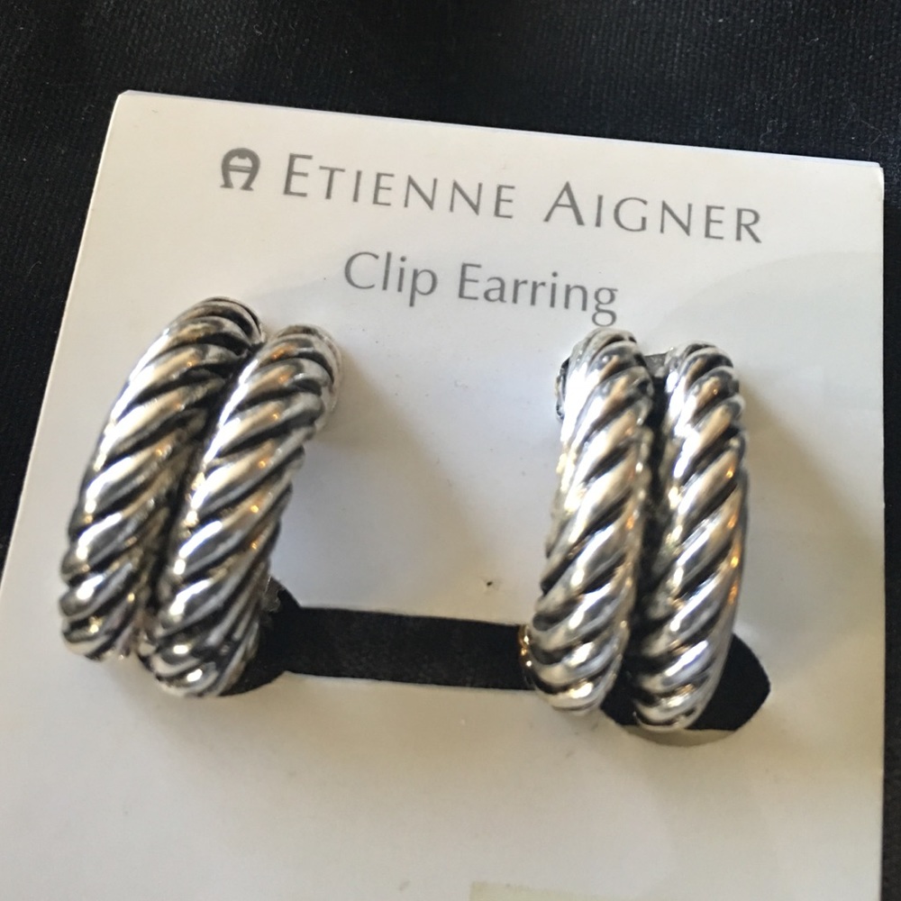 Etienne Aigner clip earrings (3)