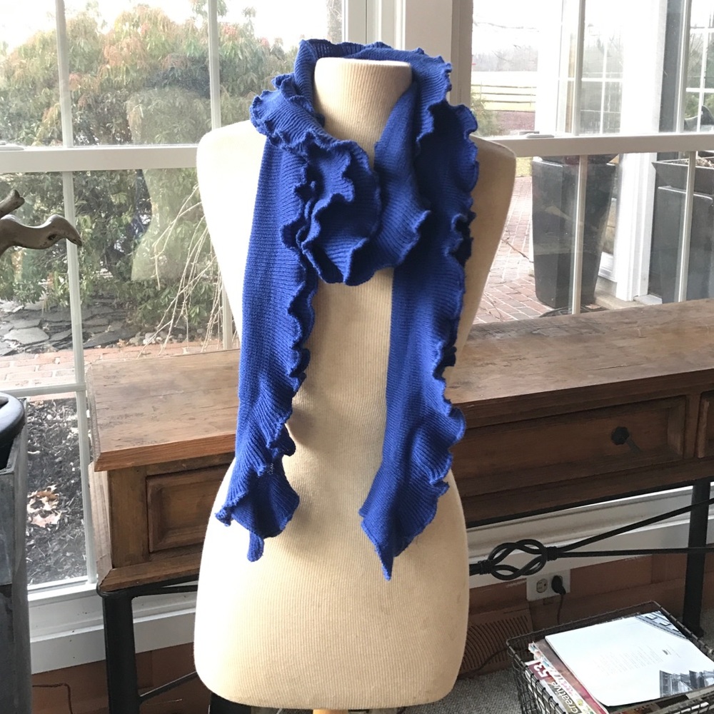 Royal blue scarf