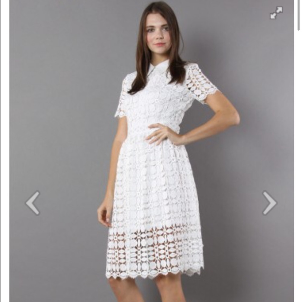 White lace dress