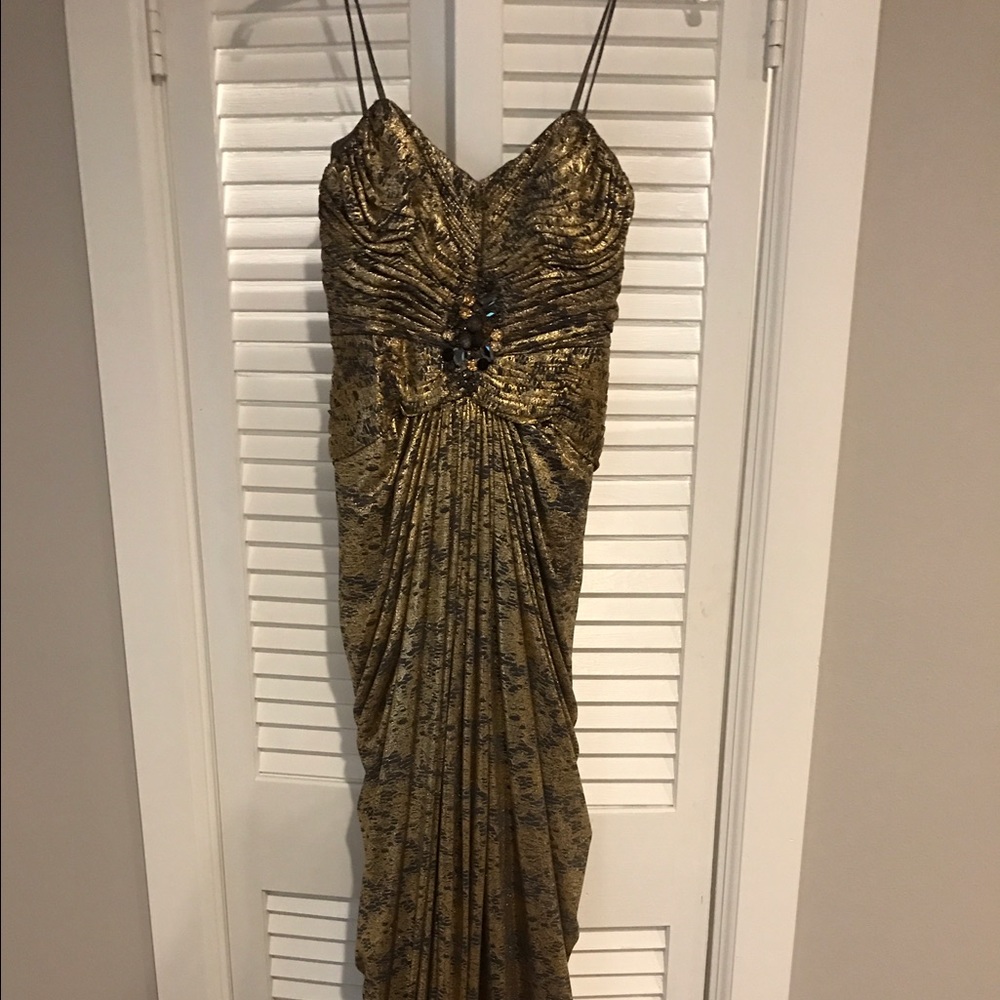 Beautiful Gold/silver/black Mardi ball gown