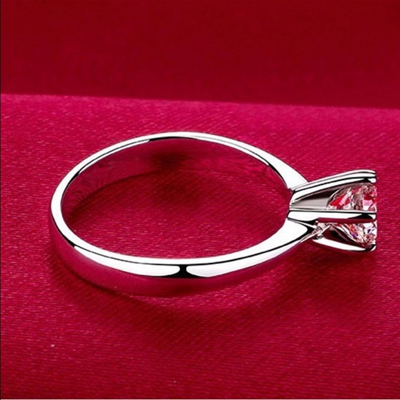 Romantic cut .925 Silver P cubic zirconia ring 6-8 - Picture 3 of 8