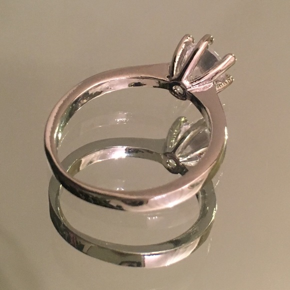 Romantic cut .925 Silver P cubic zirconia ring 6-8 - Picture 6 of 8