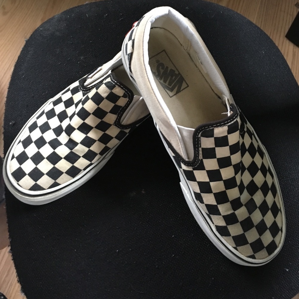 Checkerboard slip ons