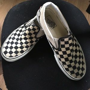 Checkerboard slip ons