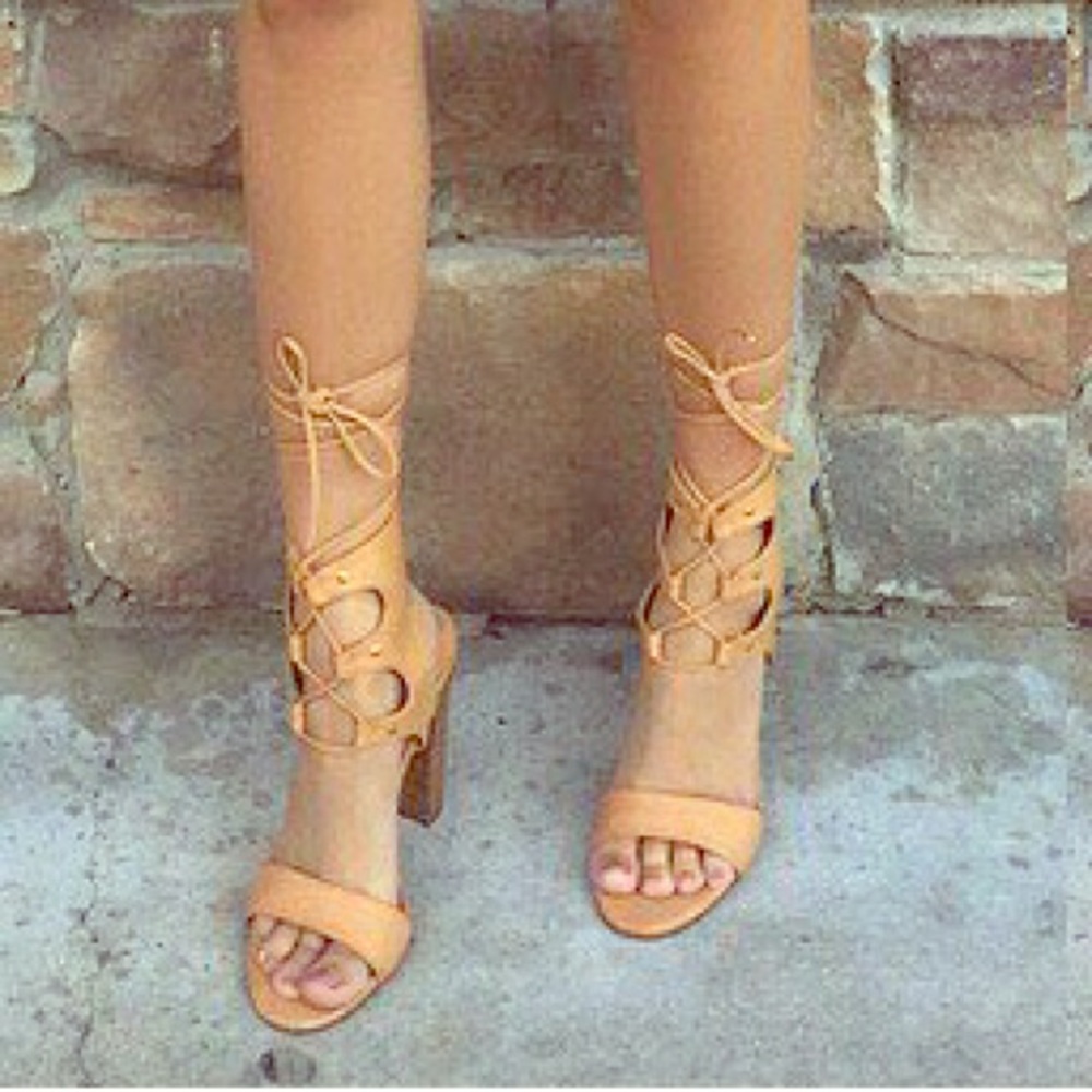 Lace up heels