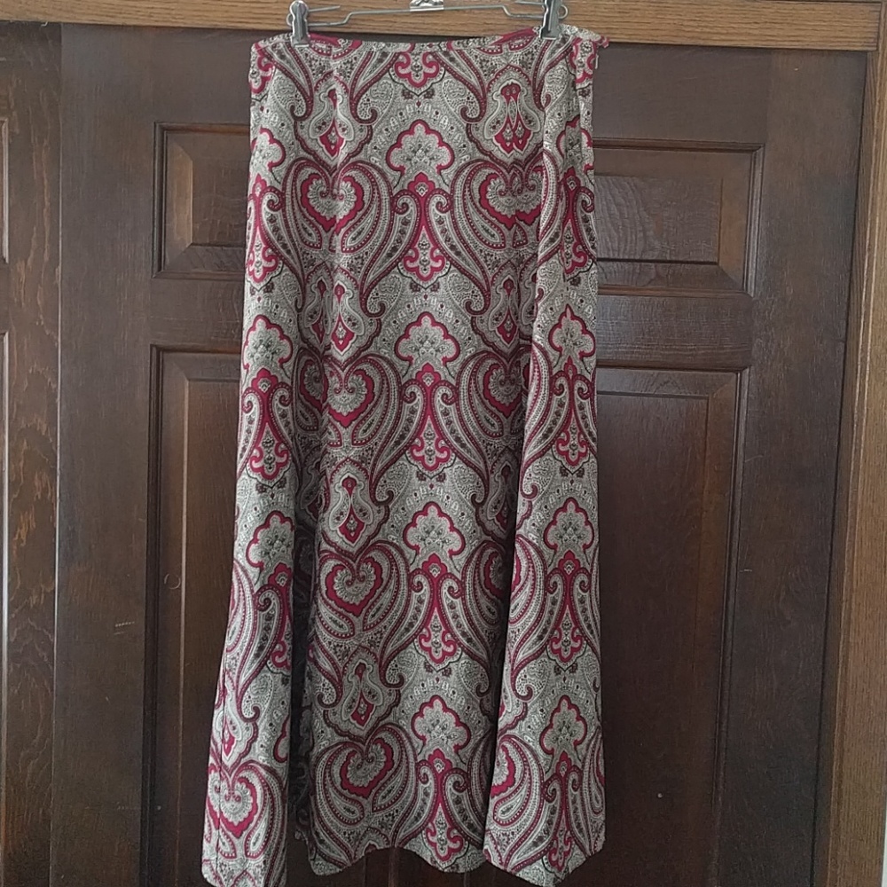 Jones New York Red/Brown A-line Skirt