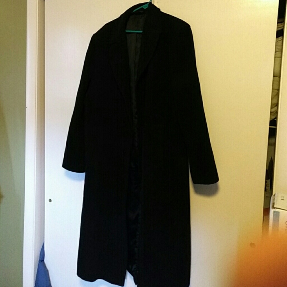 Alpaca blend wool coat