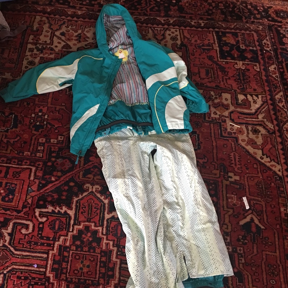 Girls XL burton snow jacket and ski pants