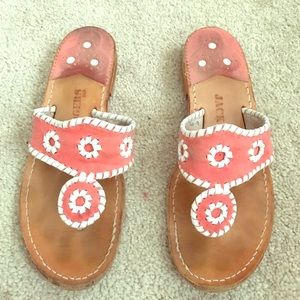 Coral Orange Pink Authentic Jack Rogers Size 6.5