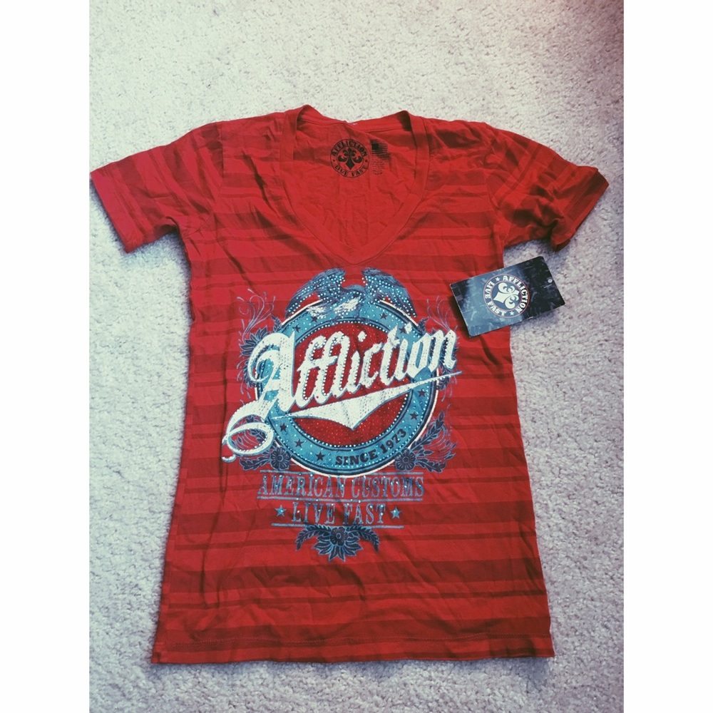 Affliction V-Neck tee