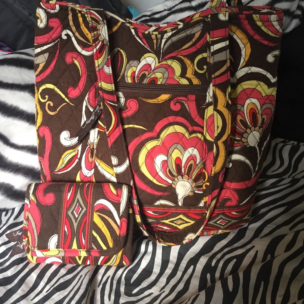 Vera Bradley Purse and Wallet Set