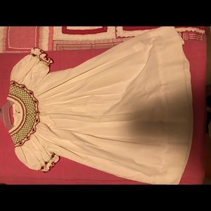 Smocked Christmas Dress.